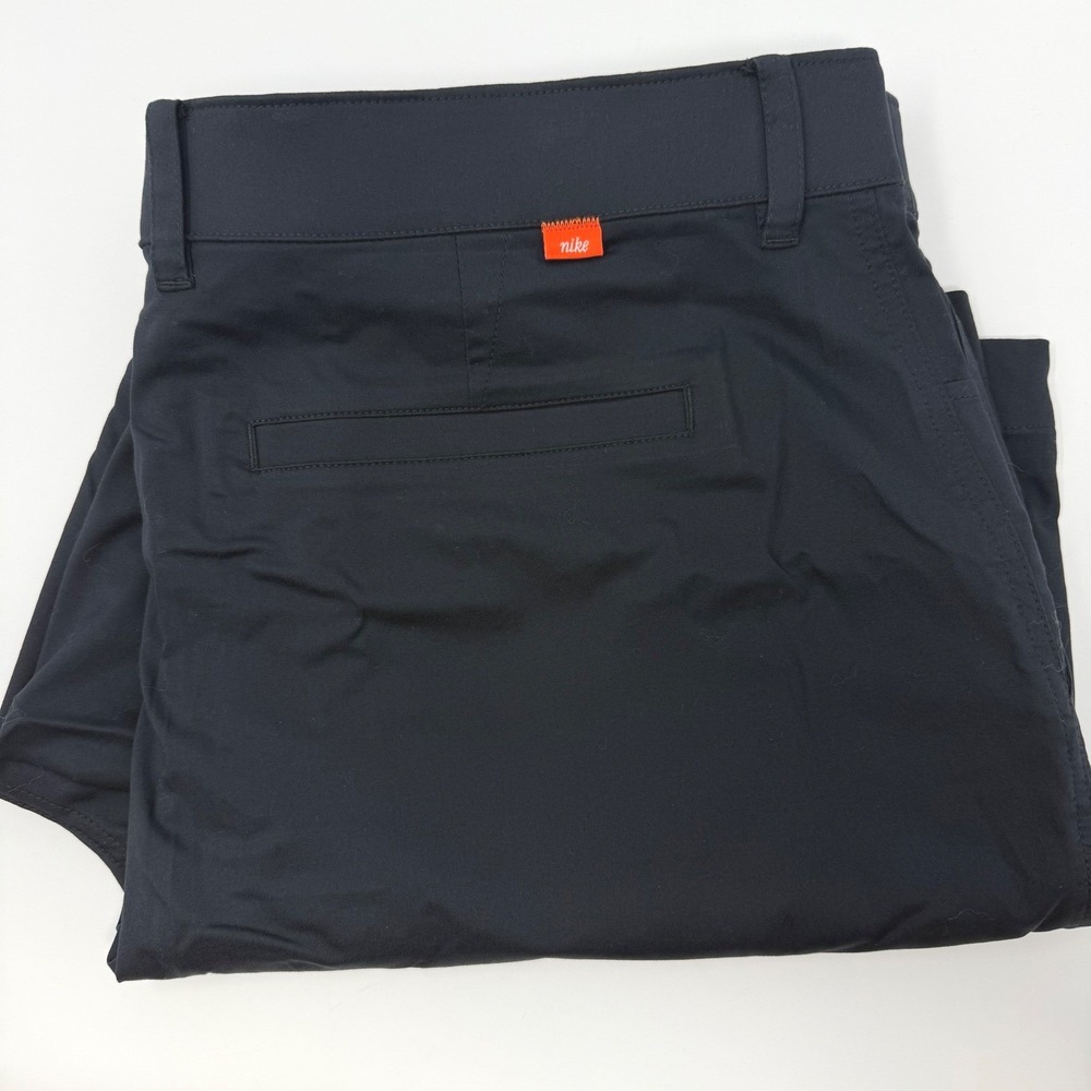 Nike Dri-Fit UV UPF Golf Chino‎ Shorts Solid Black Men's 42 8" Inseam